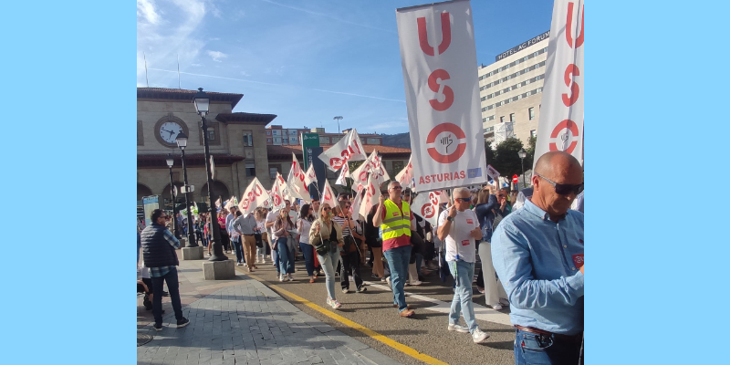 Éxito de participación en la Manifestación en Oviedo en defensa de la Enseñanza Concertada. ¡Equiparación ya!