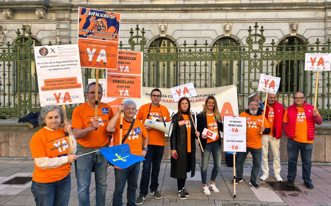 ¡Equiparación ya! Nueva concentración de la Concertada en Asturias