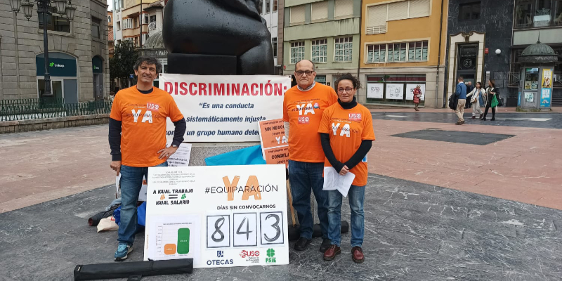 USO denuncia la brecha salarial en la enseñanza concertada y exige soluciones en Asturias