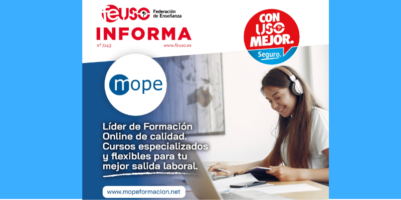 Acuerdo de FEUSO con MOPE, líder de Formación Online sanitaria y tecnológica de calidad